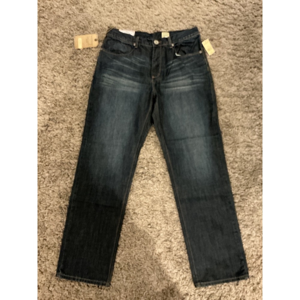 Stetson Mens No. 1520 Standard Straight Leg Jeans Dark Wash Denim 36x34 NWT